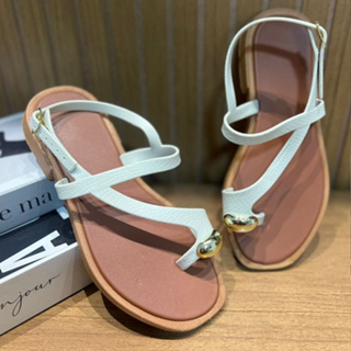 Sandália Rasteira Feminina De Dedo Confortável Elegante em Oferta na Shopee