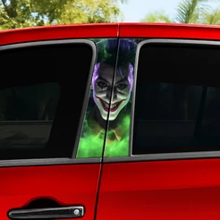 Adesivo Joker Coringa Carro – Kit 2 Unidades (Motorista + Passageiro) Coluna De Porta
