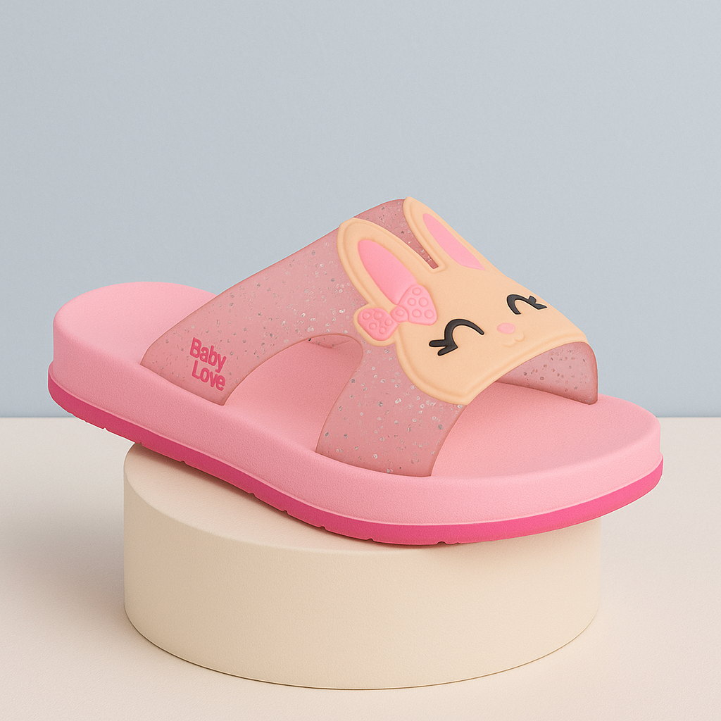 Sandália Chinelo Infantil Gatinha Baby Love Feminino Menina Confortável Macio Solado Antiderrapante