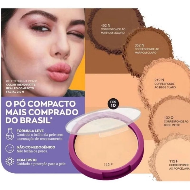 Pó Compacto Color Trend Bege Médio: Onde Comprar | BuscaProdutos