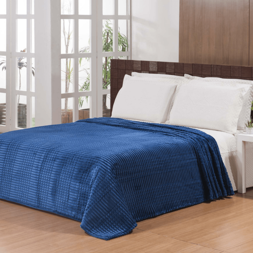 Manta Cobertor Casal/Queen/King/Solteiro Mont Blanc 300g Flannel Canelada Grossa Quentinho Inverno em Oferta na Shopee