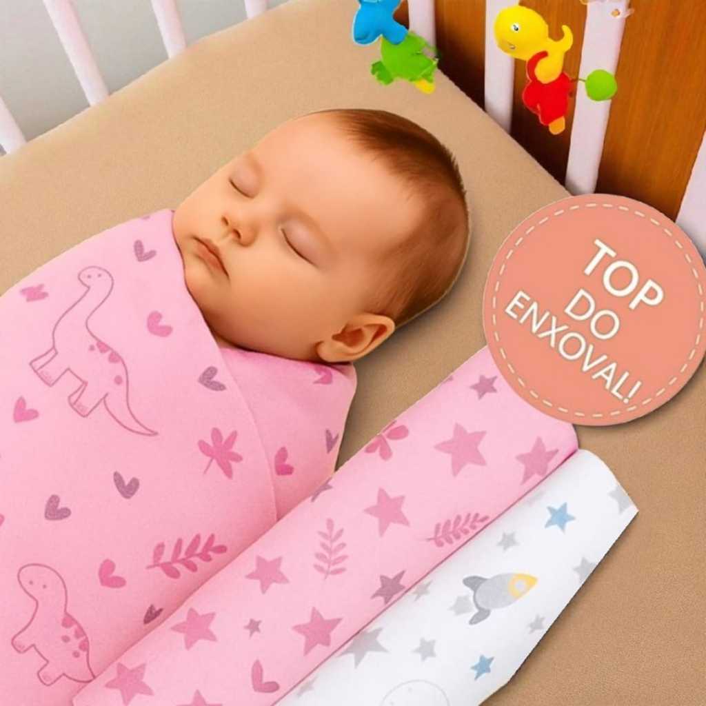 Kit 2 Cueiro Estampado  Flanelado Grande e Macio  Manta para bebê Cobertor  Macio em Oferta na Shopee