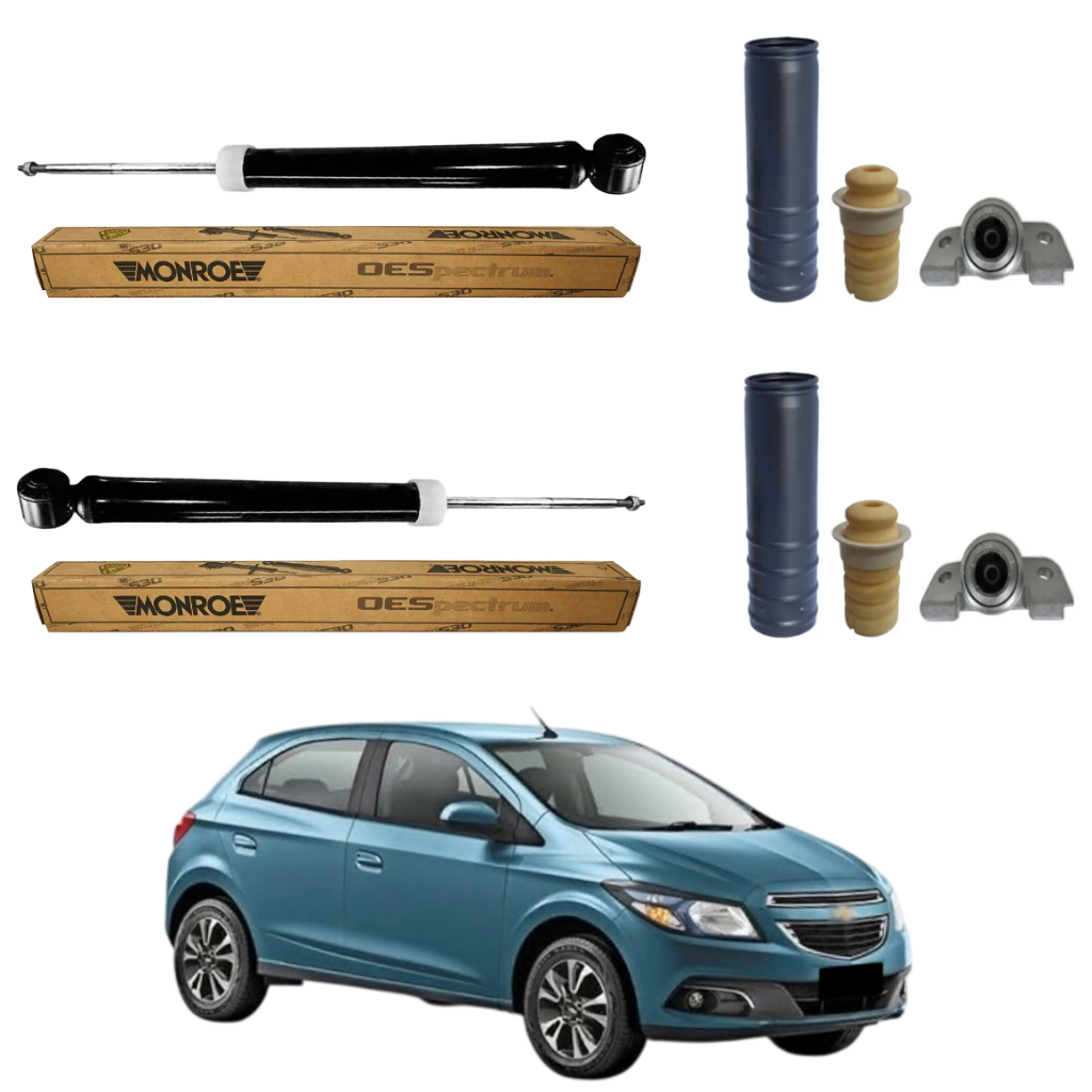 PAR AMORTECEDOR TRASEIRO ONIX 2012 A 2019 MONROE + KIT