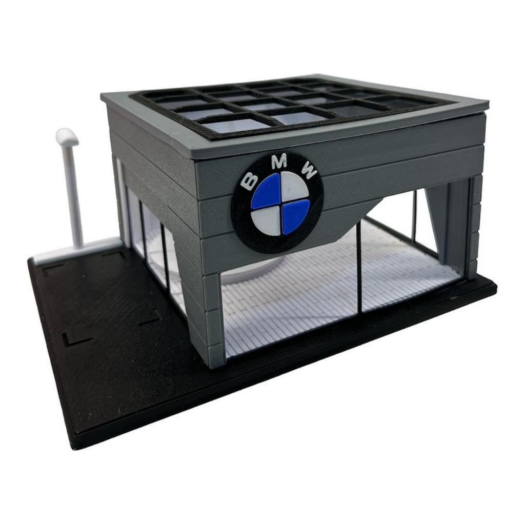 diorama BMW 1/64 Miniatura Colecionador.