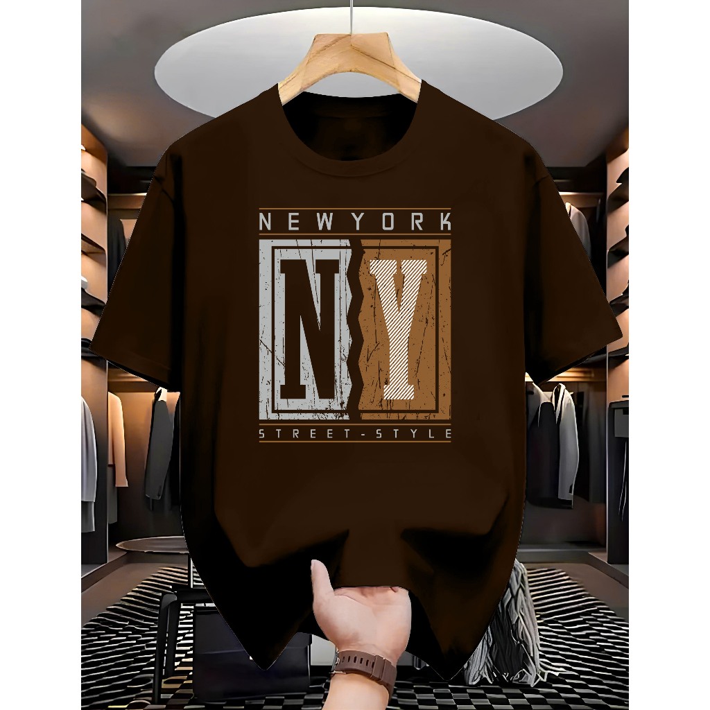Camiseta Streetwear "NY STREET STYLE" Unissex 100% Algodão Qualidade Premium Masculina Feminina em Oferta na Shopee