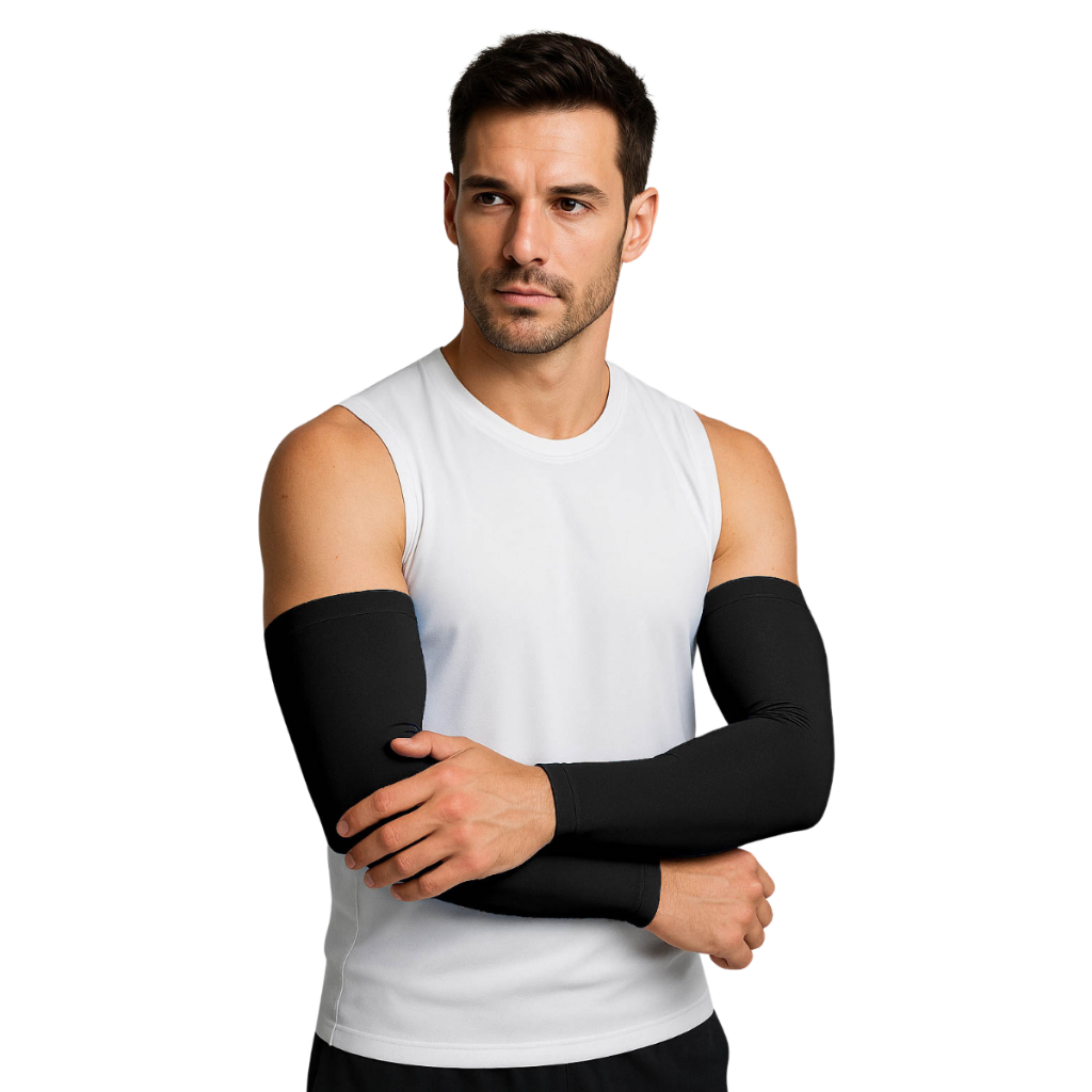 Manguito Manga De Compressão Térmica De Proteção UV+50 Ciclismo Corrida Academia Pesca Moda Fitnees