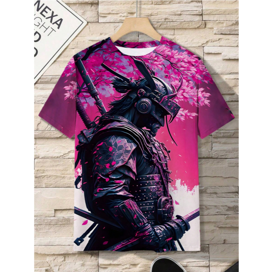 Camiseta Oriental Masculino Samurai Japão Por Do Sol Premium em Oferta na Shopee