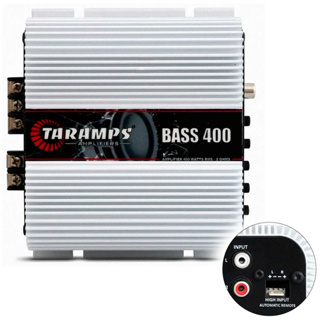 Amplificador Taramps Bass 400 400W RMS 2 Ohms Subwoofers Compacto Potente em Oferta na Shopee