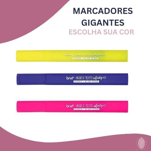 Marca Texto Brw Gigante Infinity Com Cheiro Neon em Oferta na Shopee