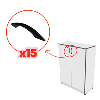 Kit 15 Puxador Moderno Reforçado Para Gaveta Armário Móveis 96mm em Oferta na Shopee