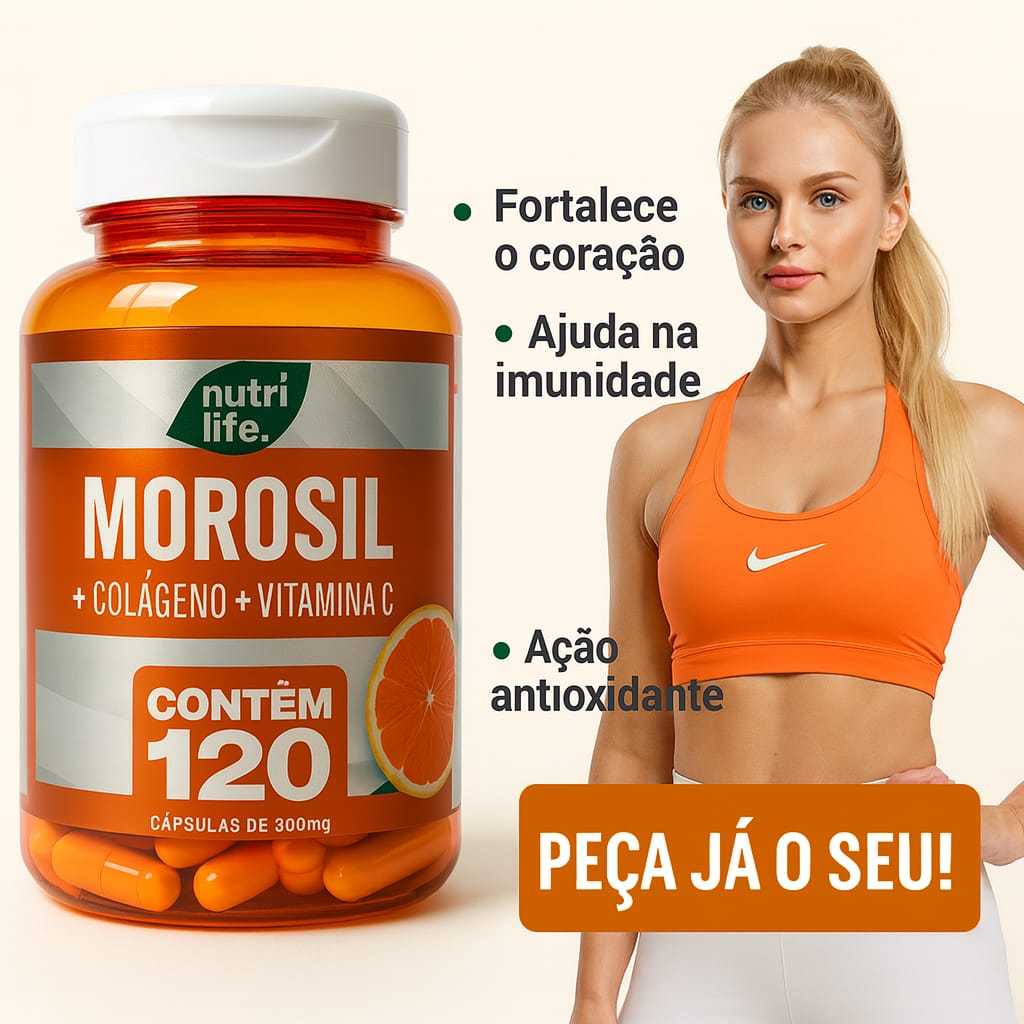 Extrato de Laranja Moro + Colágeno + Vitamina C 120 Cápsulas