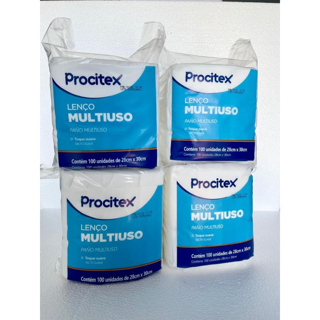 Lenço P/ Banho 28x30 Não Tecido C/400 Unidades - Procitex - Cremer - ENVIO EXPREES