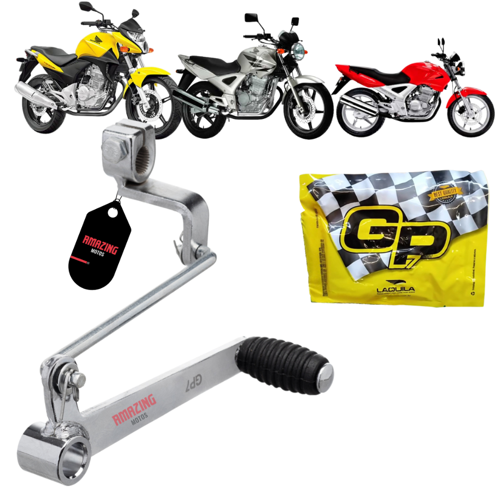 Pedal Cambio CBX 250 TWISTER 2001 a 2008 - CB 300R 2009 a 2015 - CBX 200 STRADA 1994 a 2002 Articulado