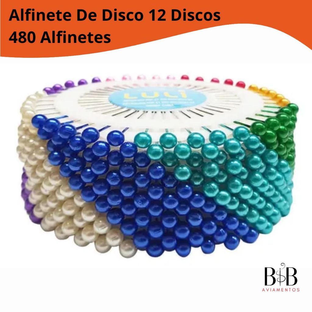 Alfinete Para Costura 5,5 Kit De 360 Unidades Colorido Perolado Patchwork Atelie Disco em Oferta na Shopee
