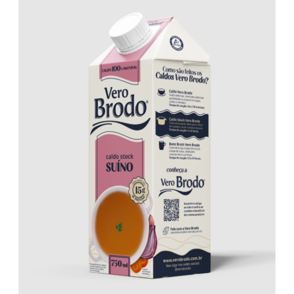 CALDO STOCK CARNE SUINA VERO BRODO 750ML