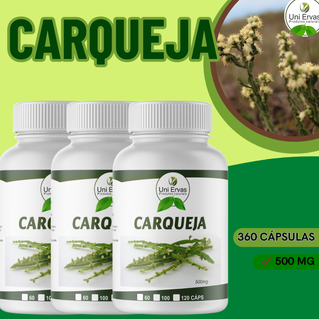 Suplemento Carqueja 120 Cápsulas 500mg