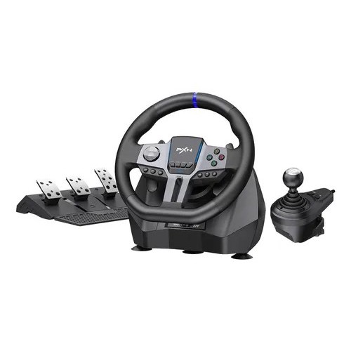 Volante Gamer Driving Joystick Racing Pedal Embreagem Câmbio PXN V9 Gen2