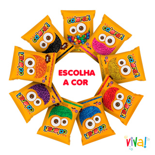 Confeito Confete Chocolate Coloreti Escolha a Cor 500g Jazam Para Festas e Aniversários em Oferta na Shopee