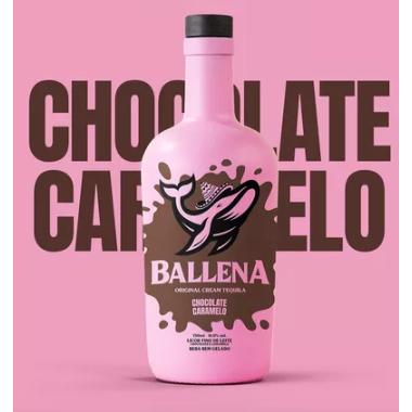 LICOR BALLENA CHOCOLATE E CARAMELO 750ML em Oferta na Shopee