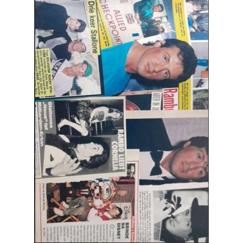 KIT DE REPORTAGENS AVULSAS SOBRE O SYLVESTER STALLONE.