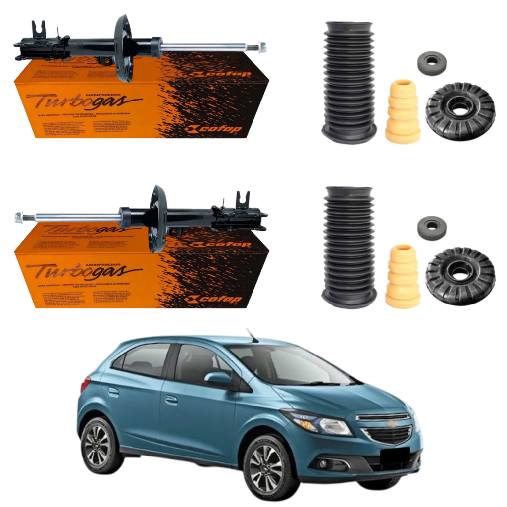 PAR AMORTECEDOR DIANTEIRO ONIX 2012 A 2019 ORIGINAL COFAP + KITS
