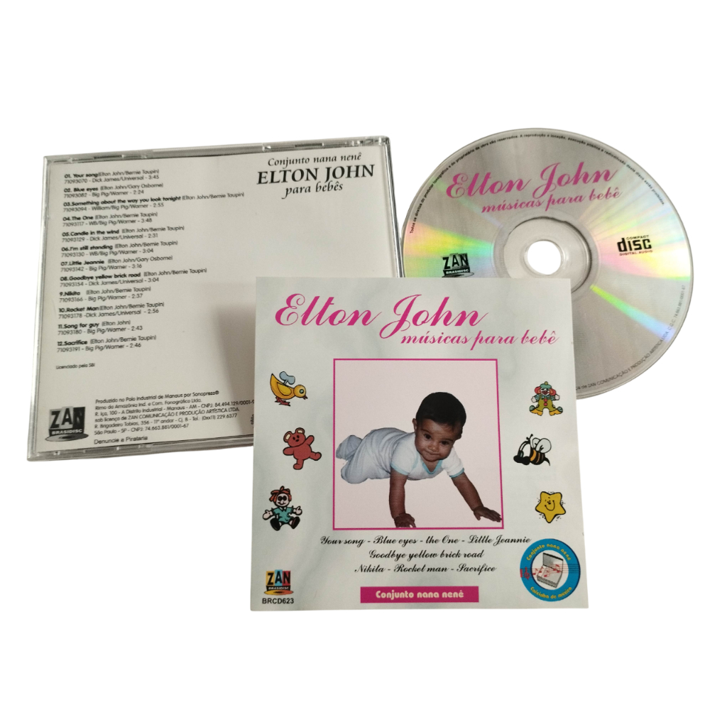Cd - Conjunto Nana Nenê - Elton john Musica para bebê