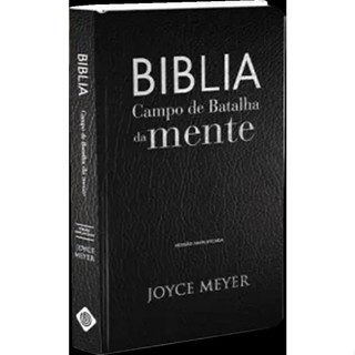 Bíblia Campo de Batalha da Mente - NVA - Letra Normal - Capa Luxo Preta em Oferta na Shopee