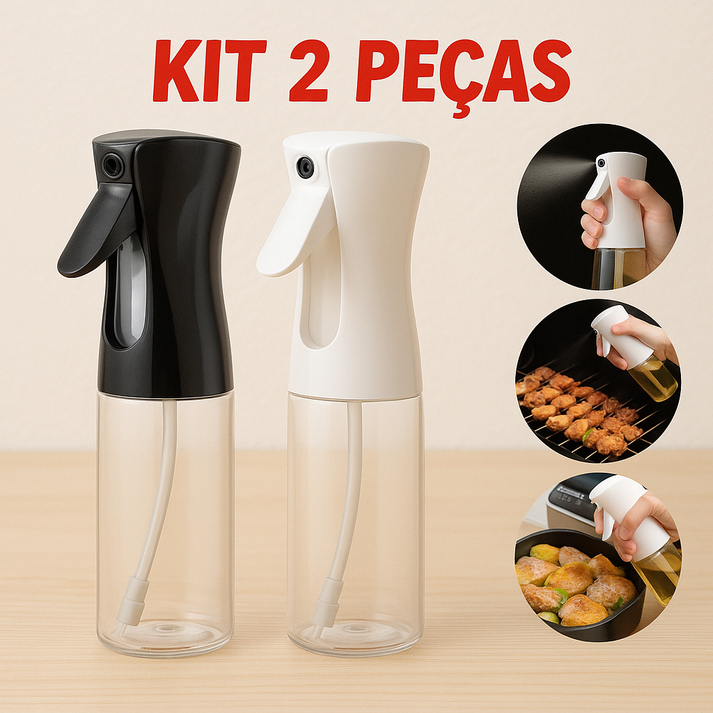 Kit 2 Spray Pulverizador Azeite Vinagre Óleo Churrascos E Bartender