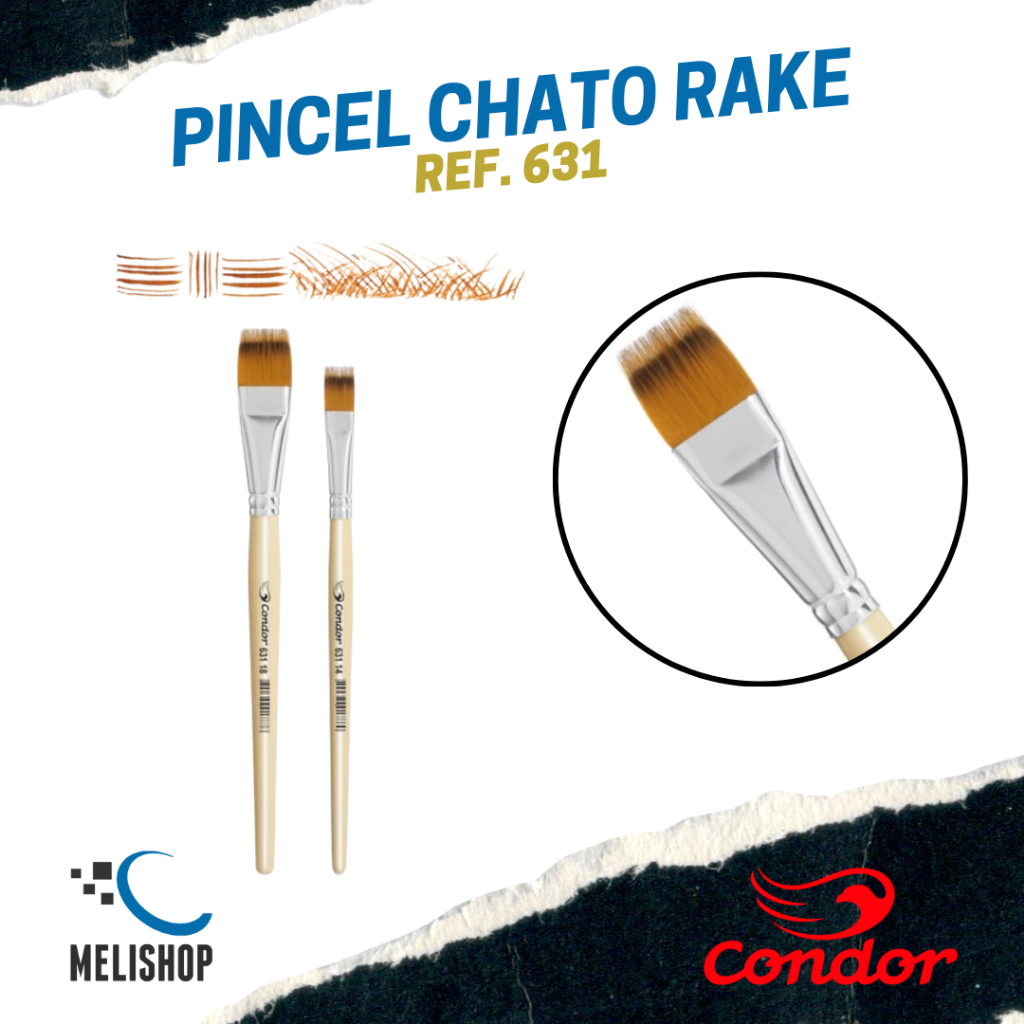 Pincel Artístico Chato Rake REF. 631 Condor