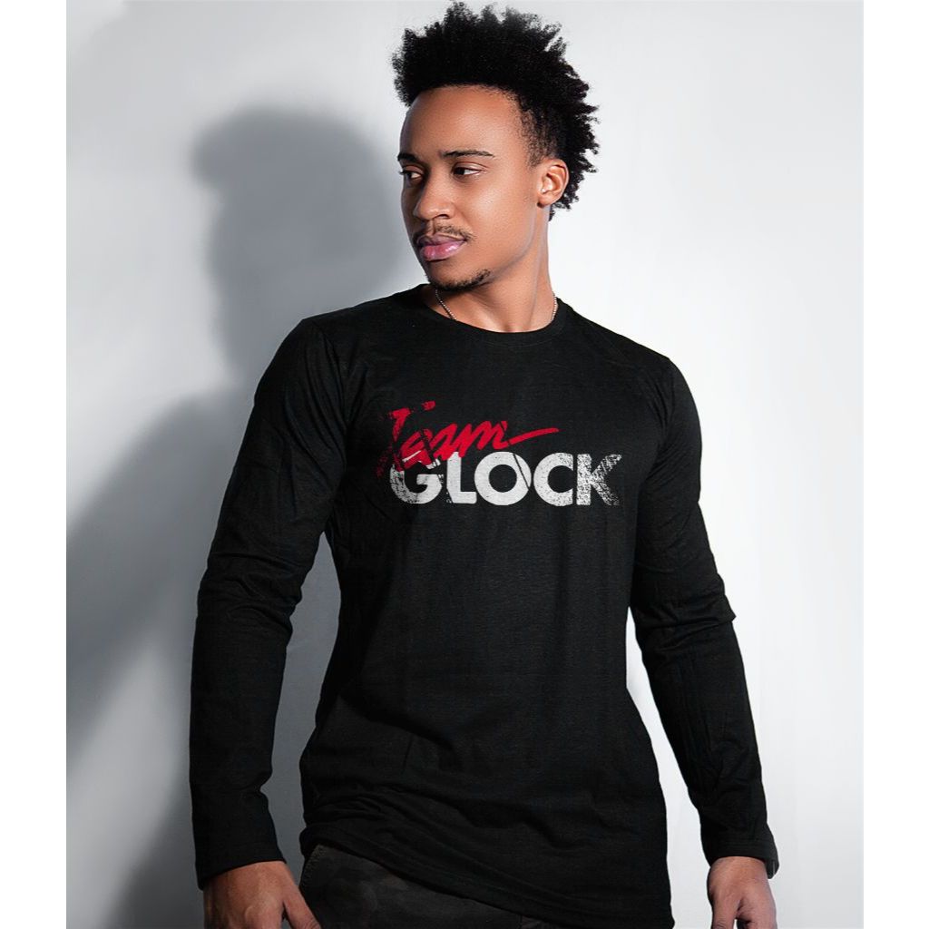 Camiseta Manga Longa Team Glock Eua Masculina Preto - Tamanho M