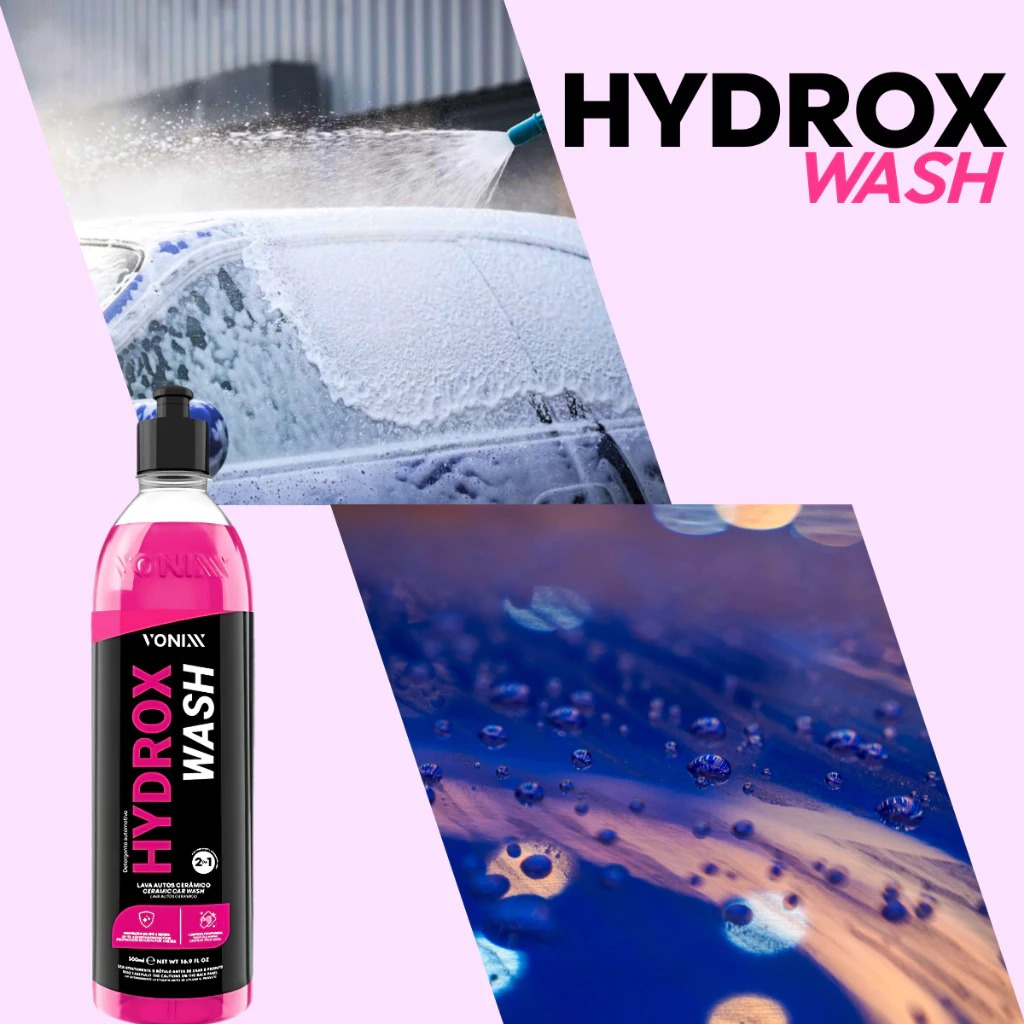 Hydrox Wash Vonixx Shampoo Lava Auto Automotivo Com Proteção — imagem 2 de 2