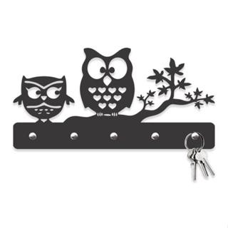 Porta Chaves MDF Decorativo Parede Gato Coruja Suporte Acessórios Bijuterias Organização em Oferta na Shopee