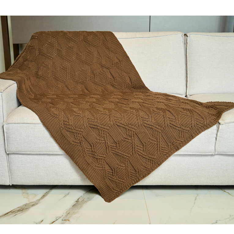 Manta Trico Pontão Grossa Decorativa Sofás, Camas e Poltronas Aconchegante 40012