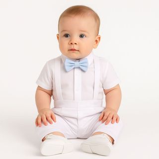 Conjunto Bebe Para Batizado Menino Pedro em Oferta na Shopee
