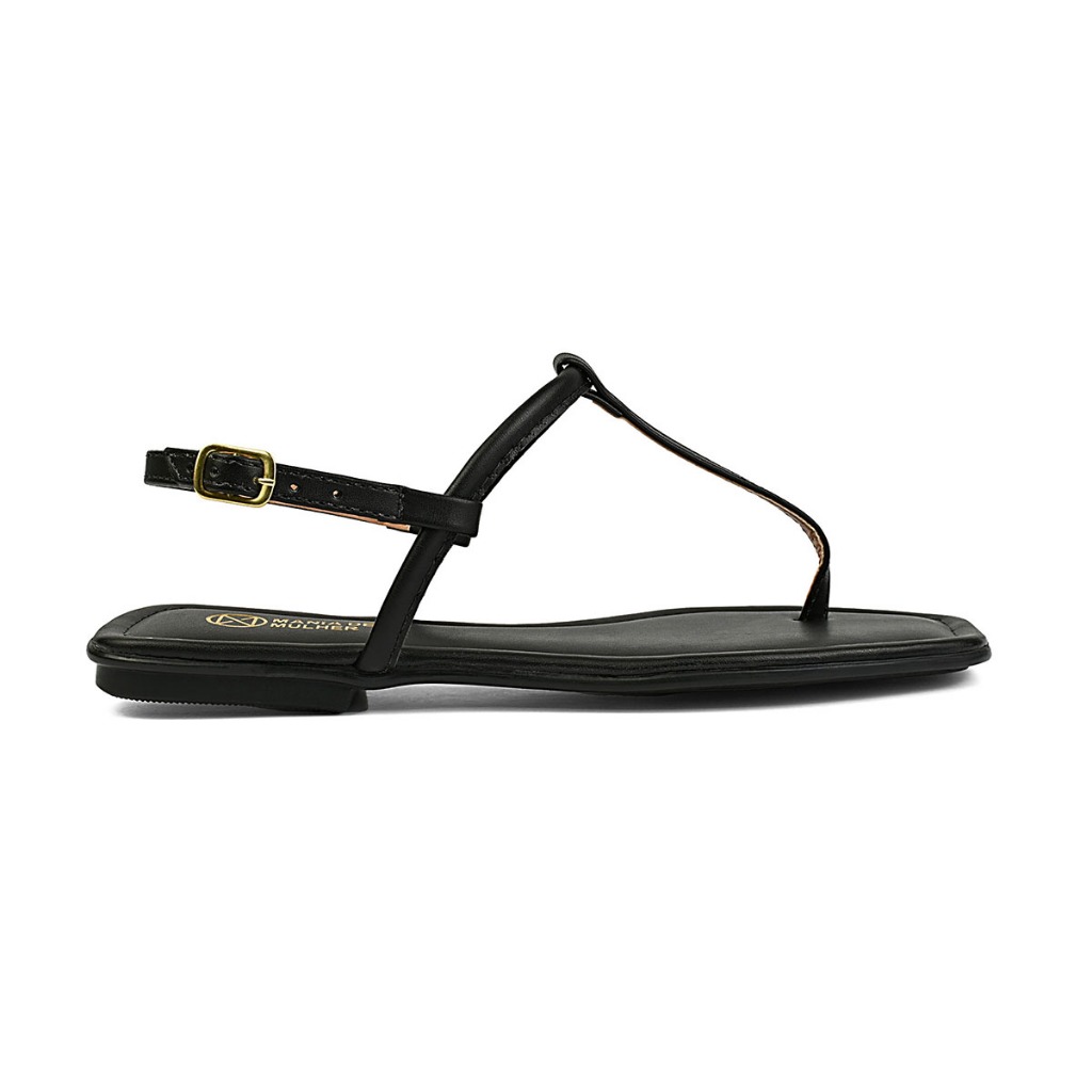 Sandália Rasteira Mania De Mulher Rasteirinha Chinelo Com Tira Fina Bico Redondo Confortável