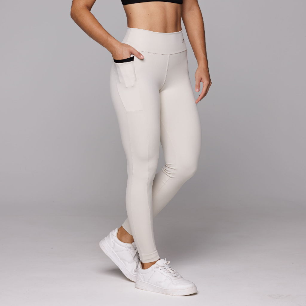 Calça Legging Poliamida Com Bolso Academia Poliamida Feminina Flower Coleção Duo em Oferta na Shopee