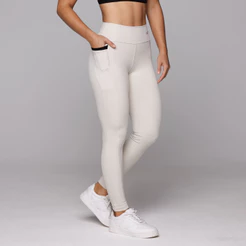 Calça Legging Poliamida Com Bolso Academia Poliamida Feminina Flower Coleção Duo