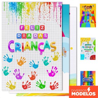 Painel de Festa Decoração Dia das Crianças Retangular Infantil 1,50x2,20m Lateral Sublimado Em Tecido em Oferta na Shopee