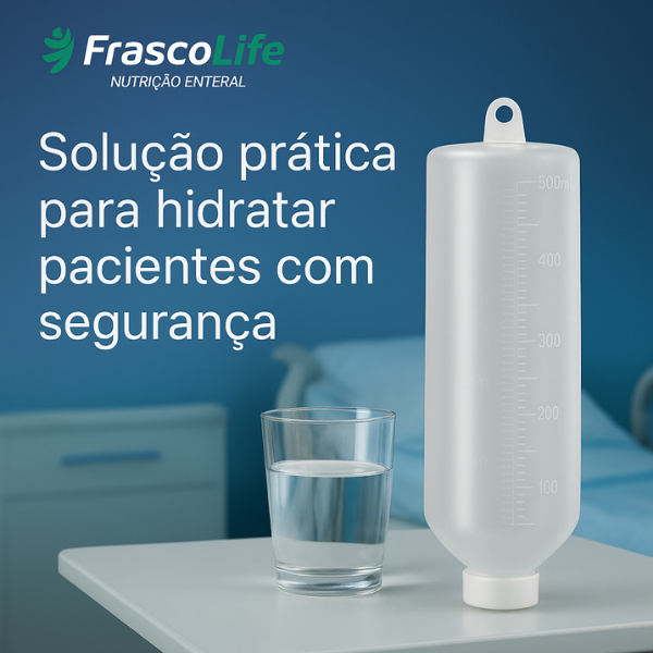 Detalhes do Frasco de Nutrição Alimentação enteral 500 ml - 25 e 100 unidades - Frascolife