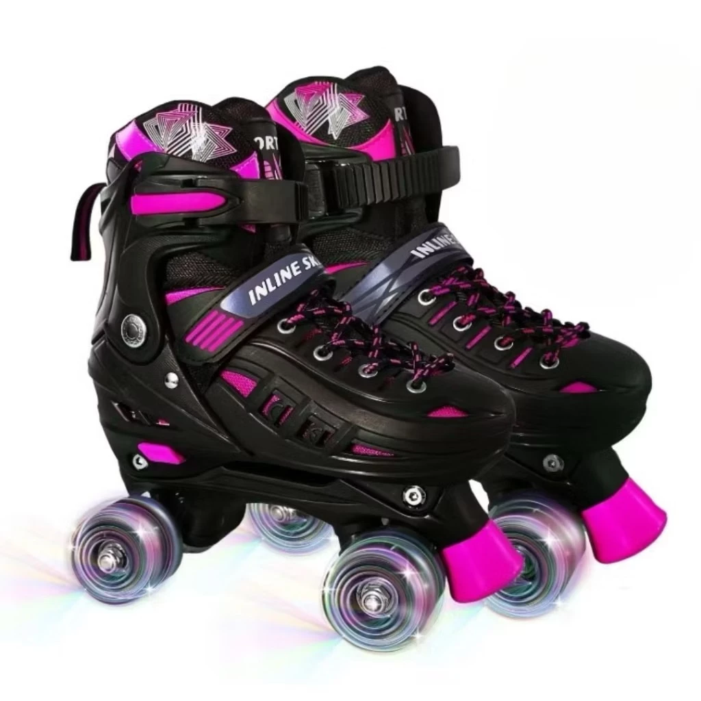 Patins Infantil 4 Rodas Com Luz De Led Com Kit Proteção ou Sem Proteção Envia Rapido — imagem 1