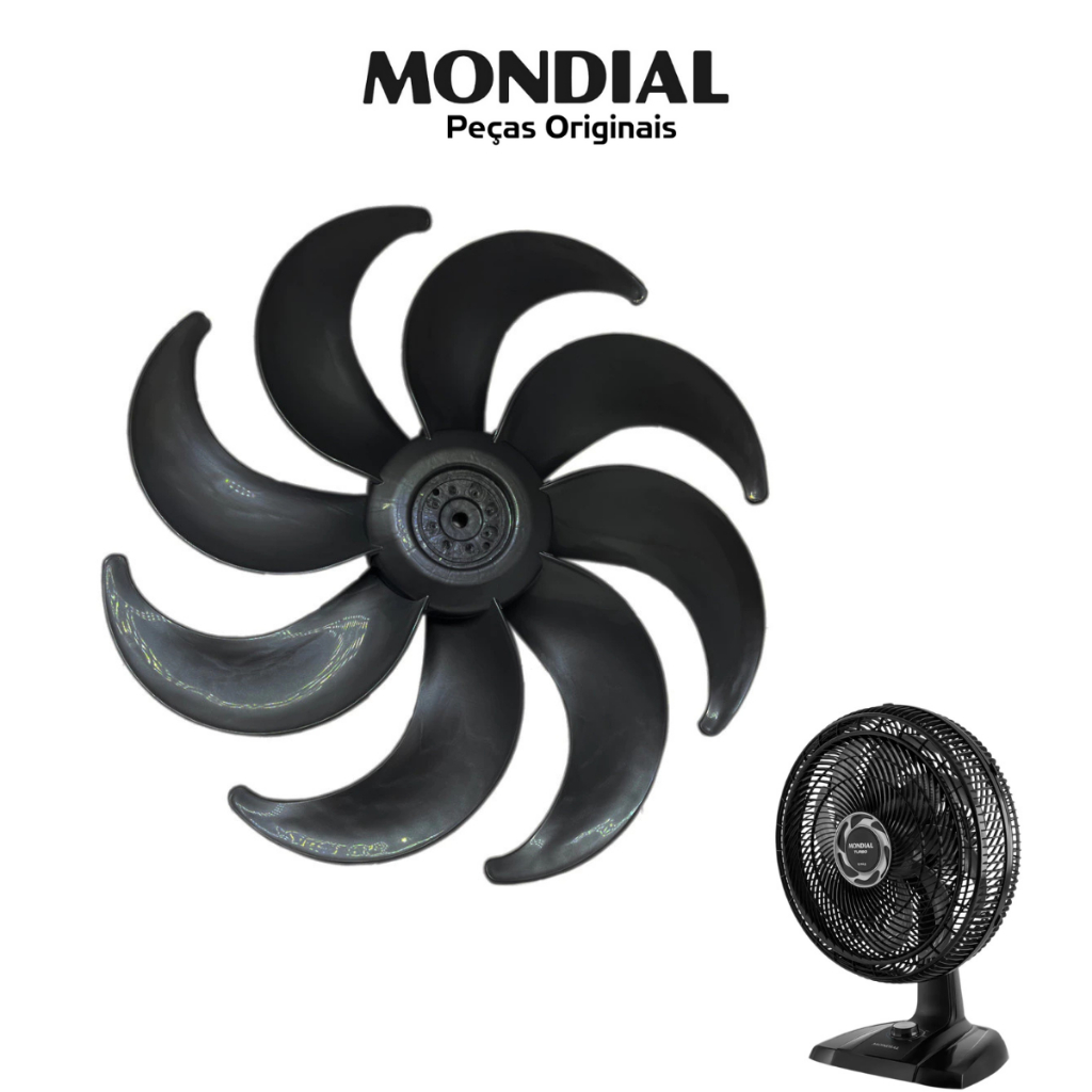 Hélice Para Ventilador Mondial Super Turbo Vtx 40cm 8 Pás