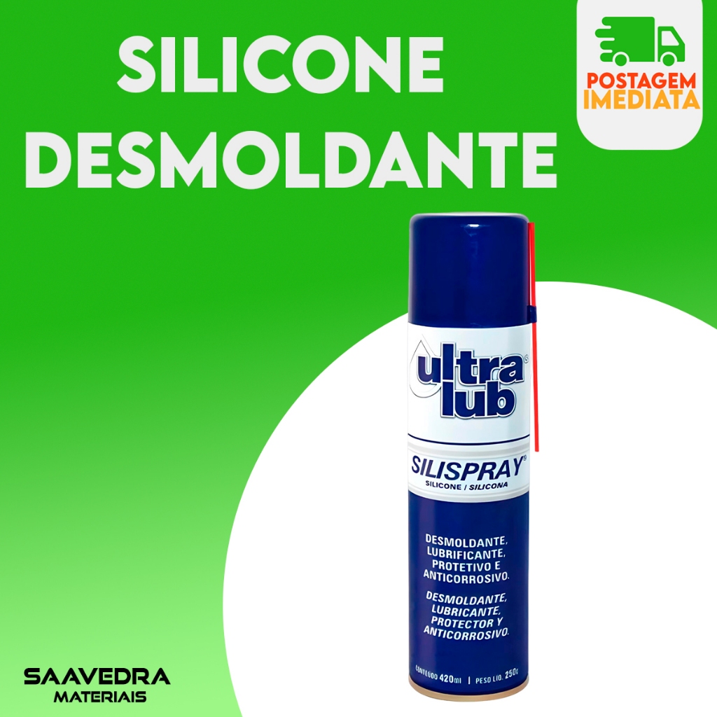 Kit 12 e 6 Desmoldante Silicone Silispray 420ml Ultralub Injetora