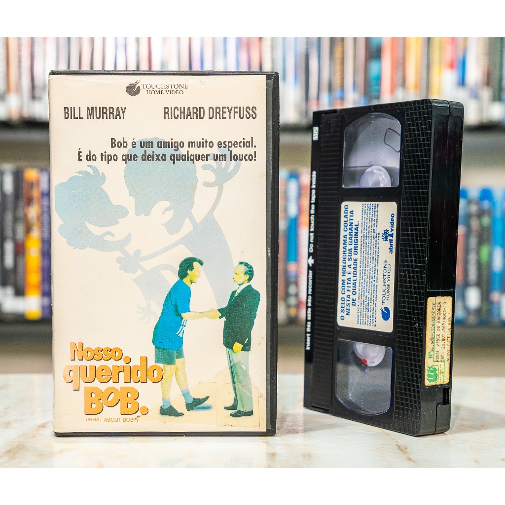 VHS Nosso Querido Bob - LEGENDADO - Bill Murray Richard Dreyfuss - Original - Fita de Vídeo Filme - Abril Vídeo