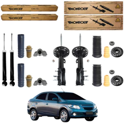 KIT 4 AMORTECEDOR PRISMA 2013 A 2020 MONROE + KIT