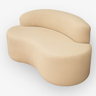 Sofá Puff Orgânico Slim Cloe – Sofisticação para Sala e Escritório 1 metro em Oferta na Shopee