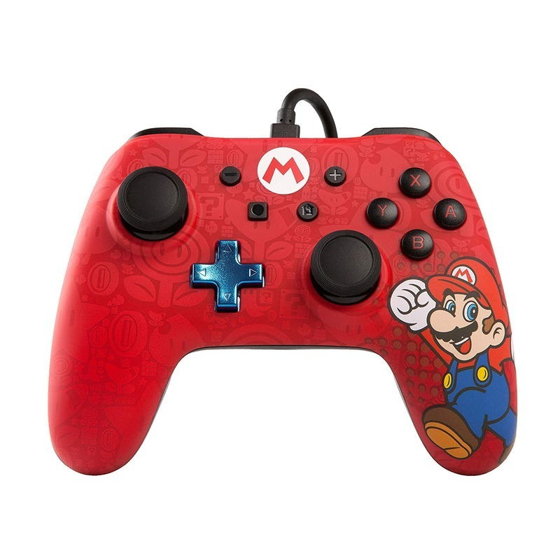Controle com fio PowerA para Nintendo Switch (Mario)