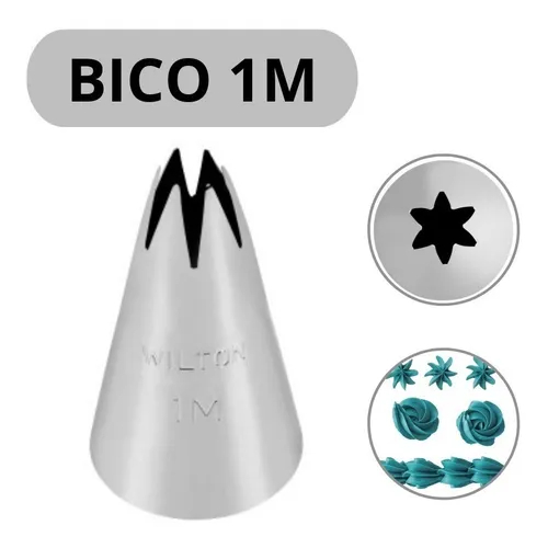 Bico De Confeitar 1M Original Pitanga Aberta - Wilton