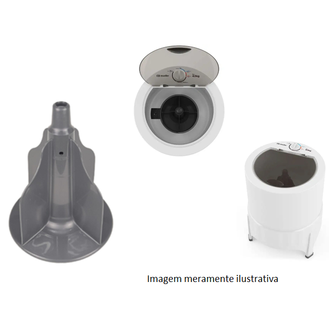 MUELLER AGITADOR C/ INSERTO LAVADORA PLUS MAQUINA CARAMBOLA CINZA (Ref.: 510002520)
