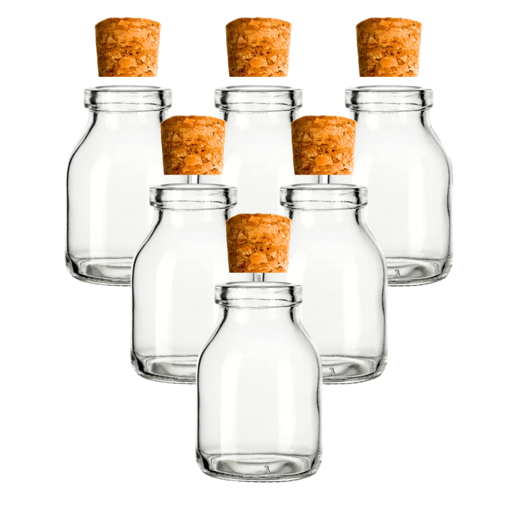 10 vidro (vazio) p Sais De Banho 50ml com Rolha