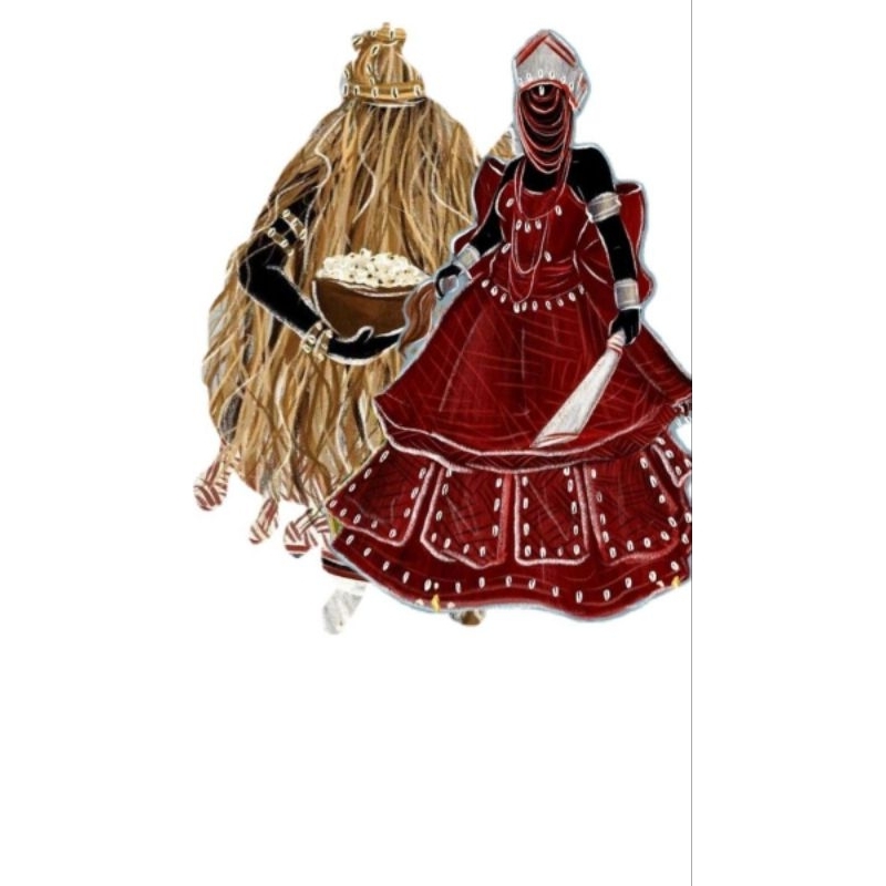 Quadro Decorativo Omulu e Iansã orixá umbanda e candomblé
